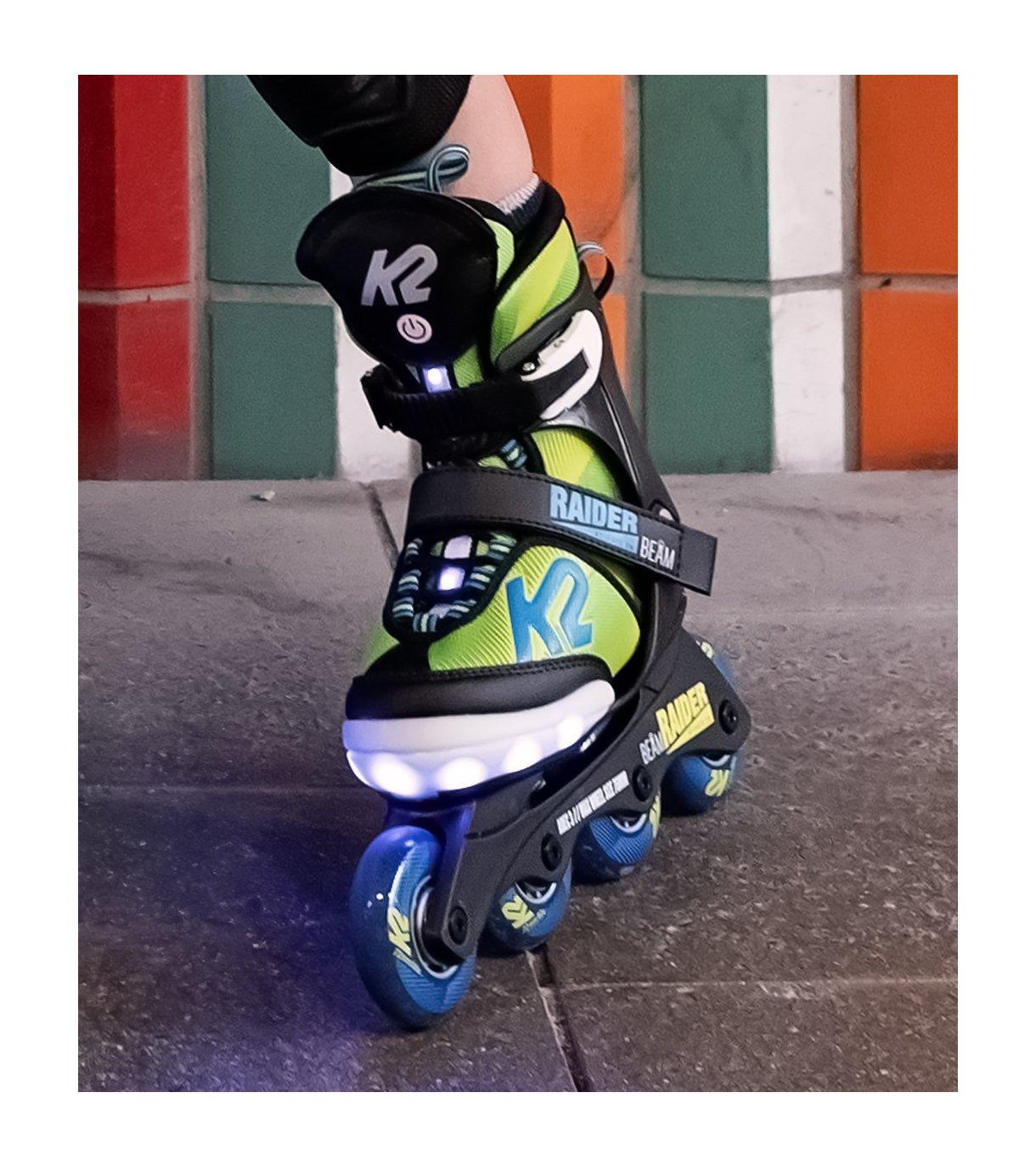 Pattini In Linea K2 Raider 2018 - Pattini Regolabili Per Bambini Con Telaio Composito - Foto 11