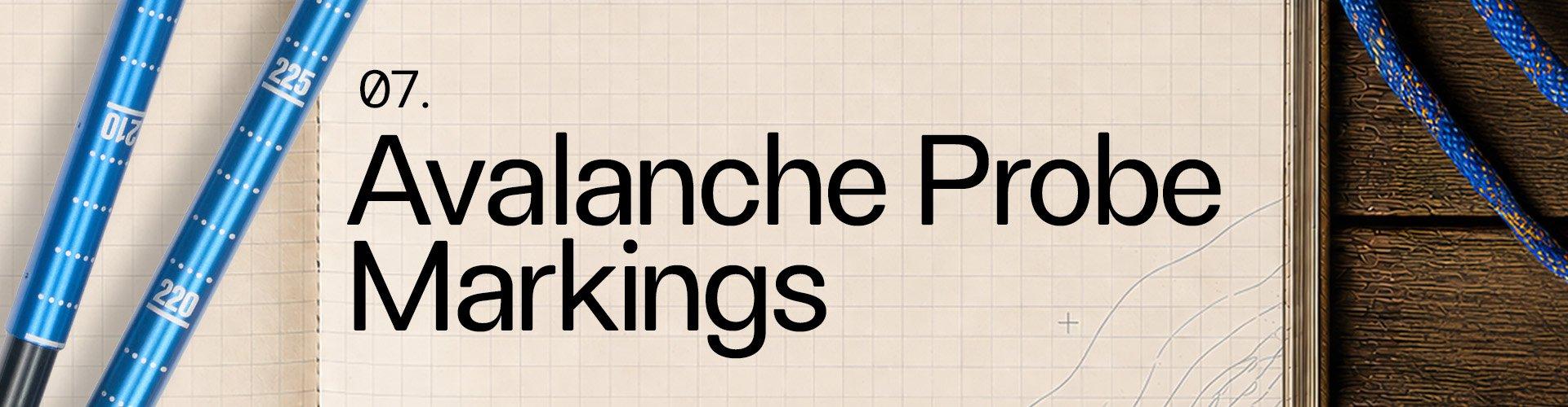 07. Avalanche Probe Markings