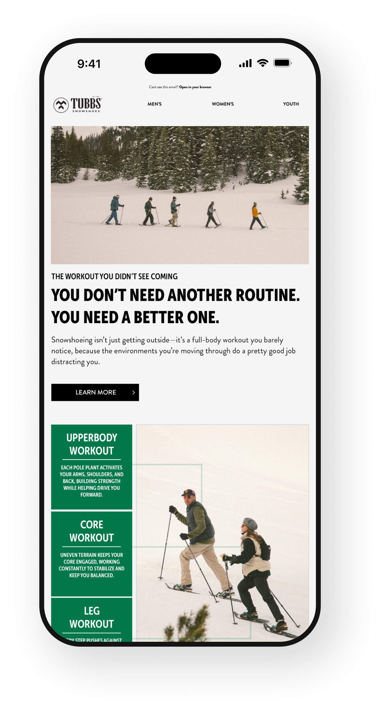 Snowshoeing