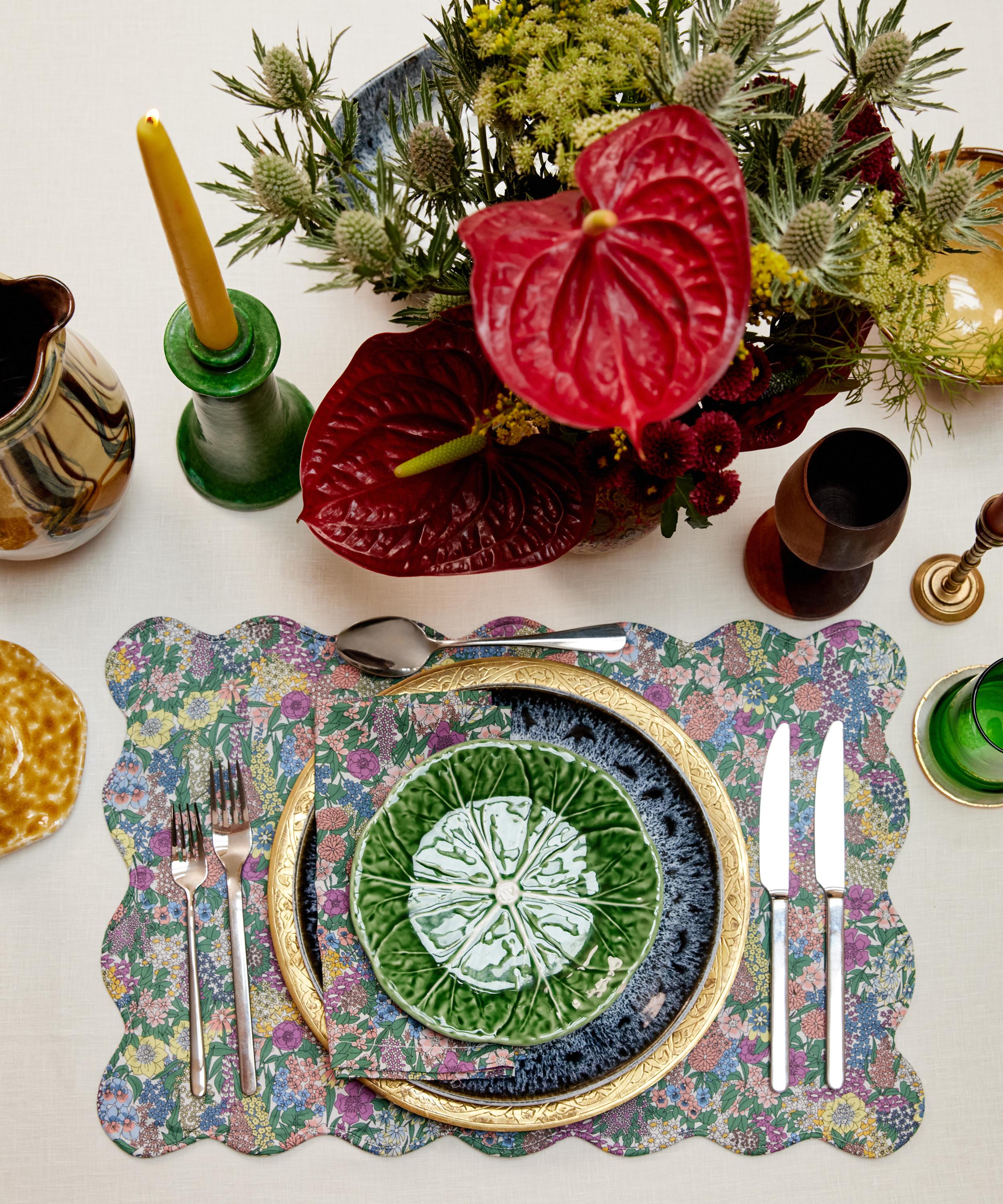 Liberty London spring tablescape