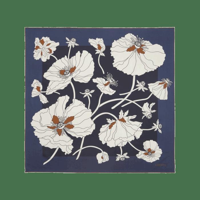 Liberty Fragile Blooms 90X90 Double-Sided Silk Scarf