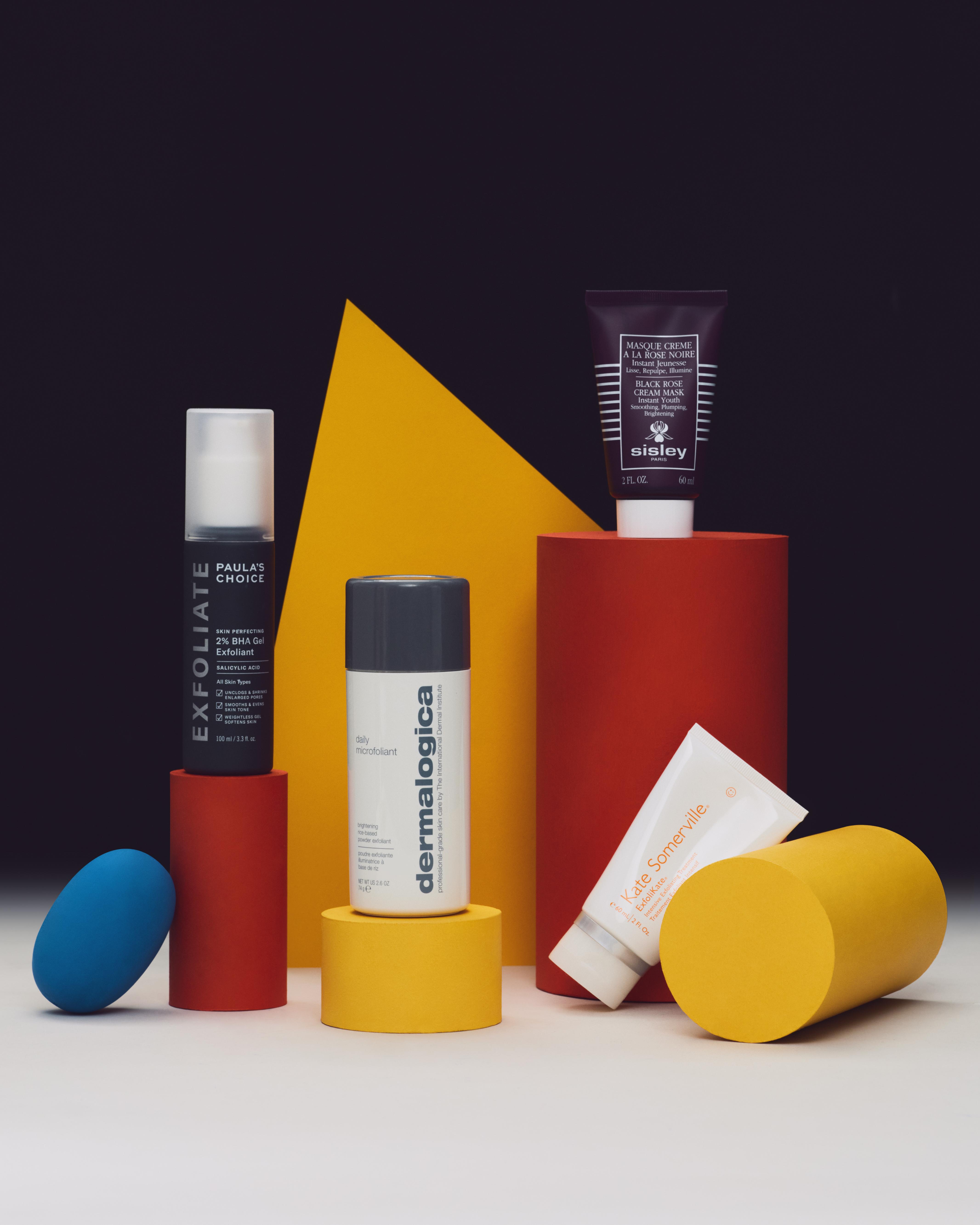 Luxury skin exfoliators and skincare acids guide