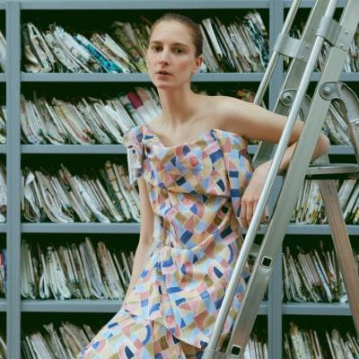 ワンピースその他 BARBOUR Edit Bowhill Patchwork Denim Mini Dress BARBOUR | Edit Bowhill Patchwork Denim Mini Dress