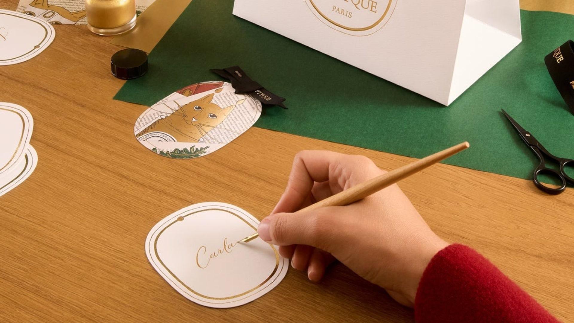 Custom Calligraphy with Diptyque 