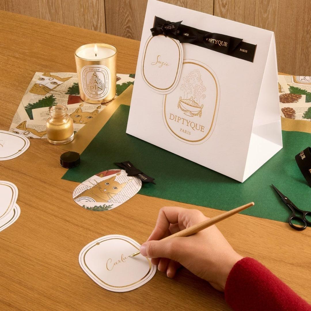 Custom Calligraphy with Diptyque 