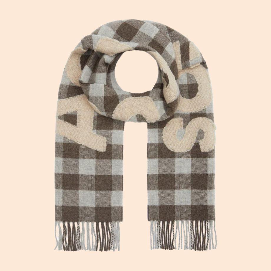 Acne Studios – Check Logo Scarf