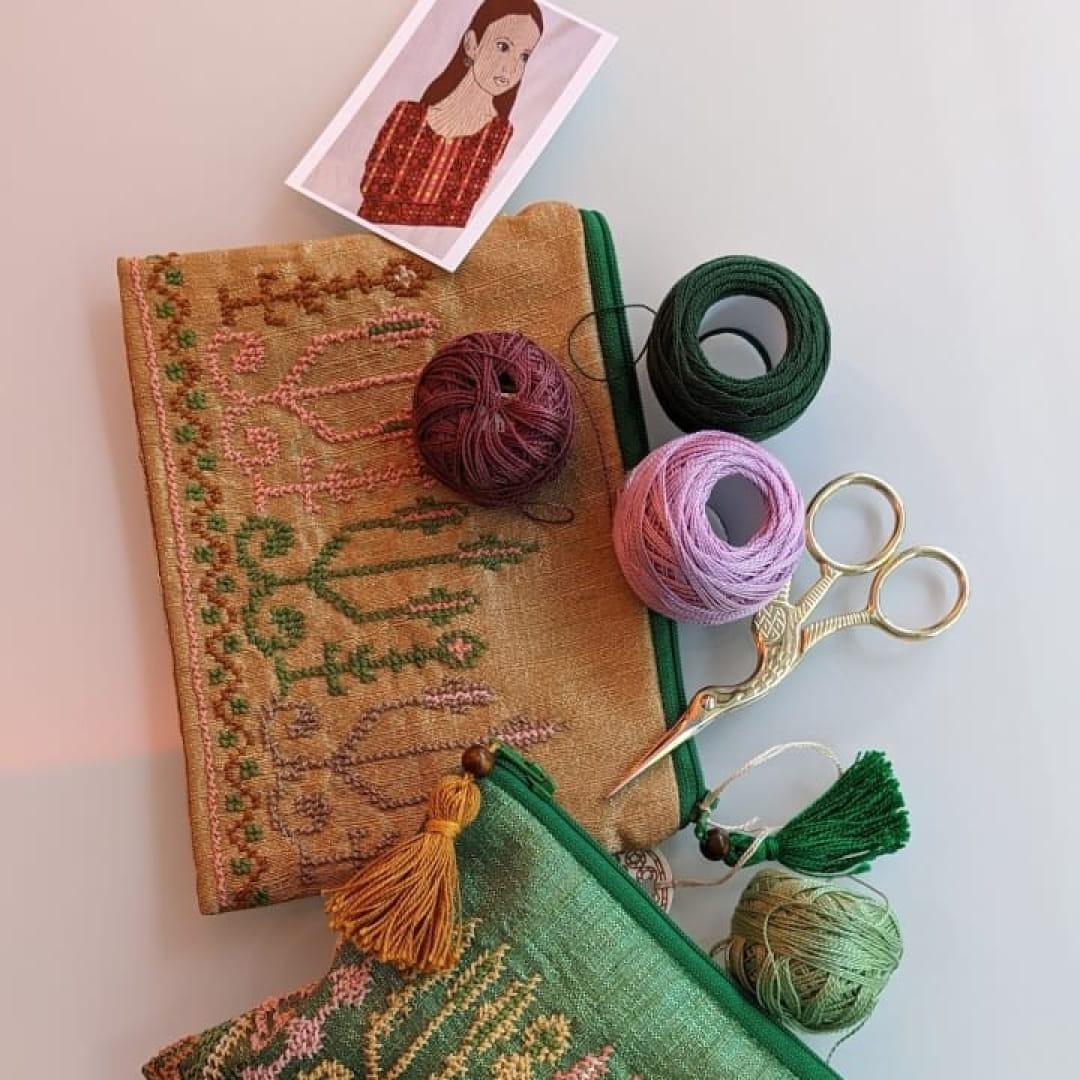 Personalise Your Own Pouch – Palestinian Embroidery with Tatreez Collective