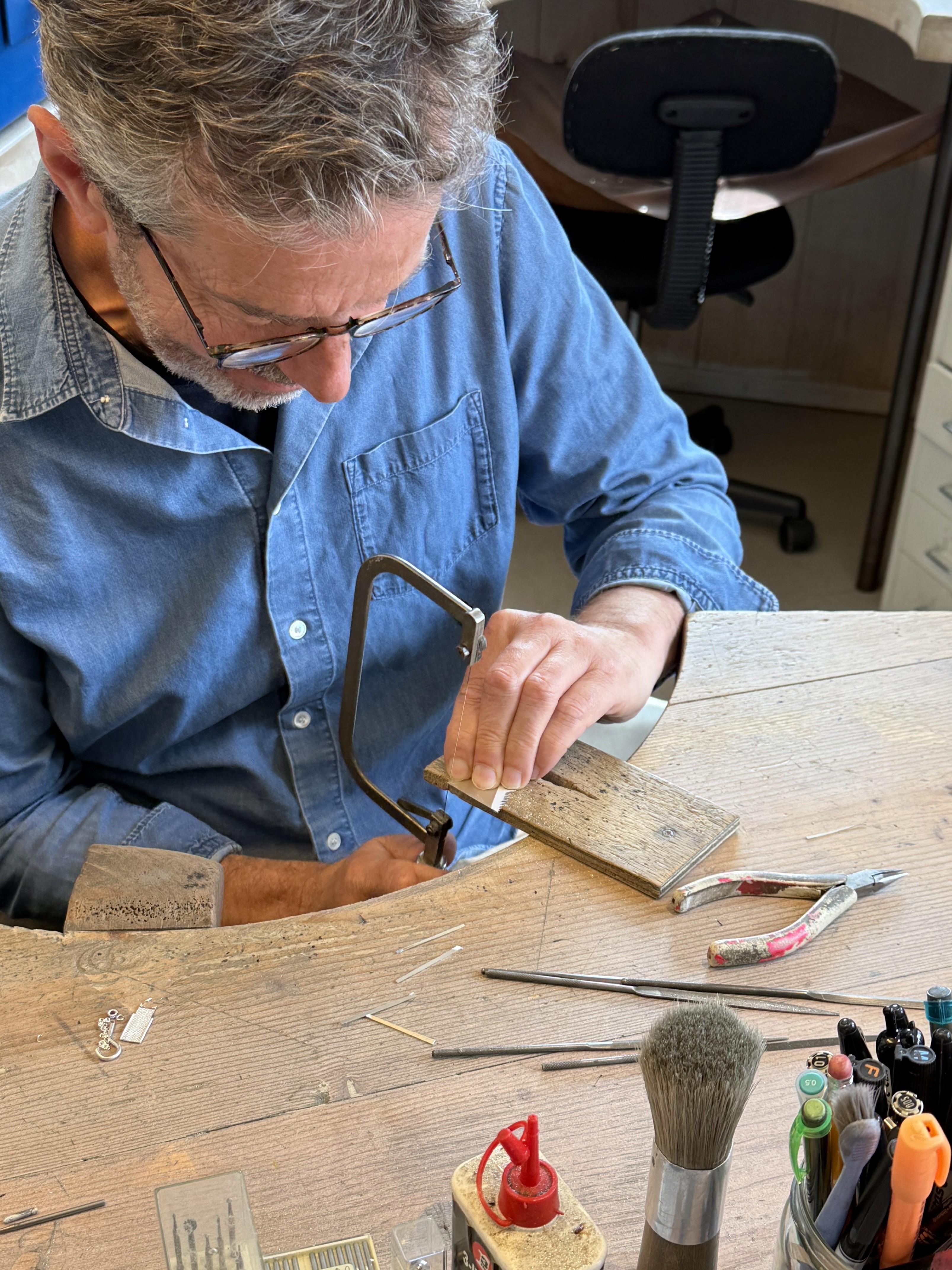 Alex Monroe in his south London studio