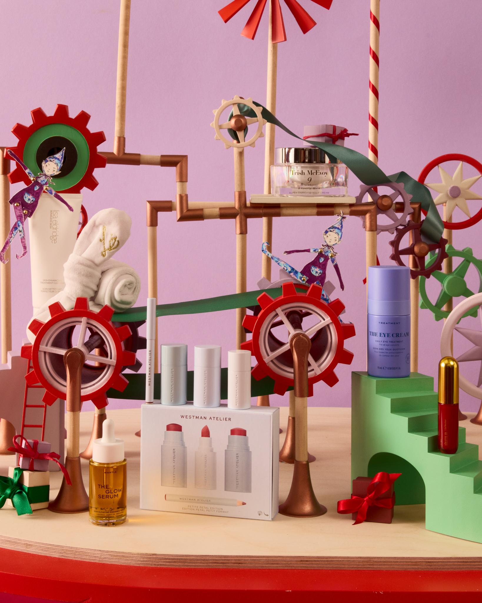 A selection of gift ideas for the best christmas beauty gifts from Liberty 