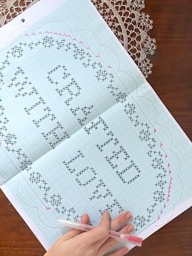 A lace-making pattern for Liberty's crafted with Love campaign