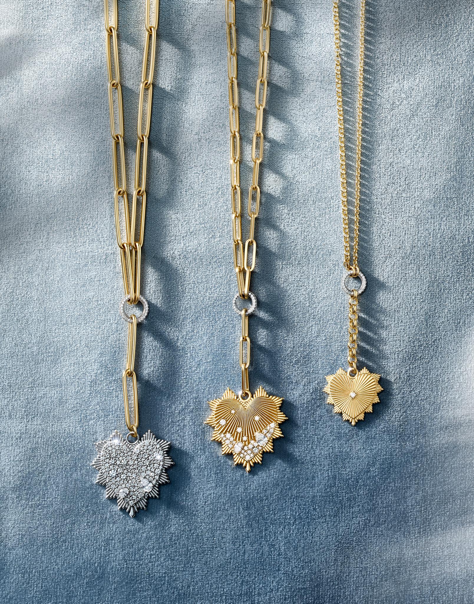 Two entwined heard earrings make the perfect gift from Liberty's jewellery hall