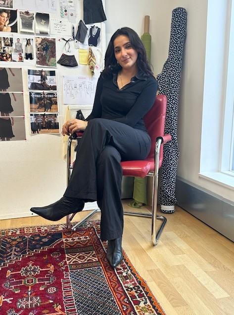Asal Tehrani in her studio