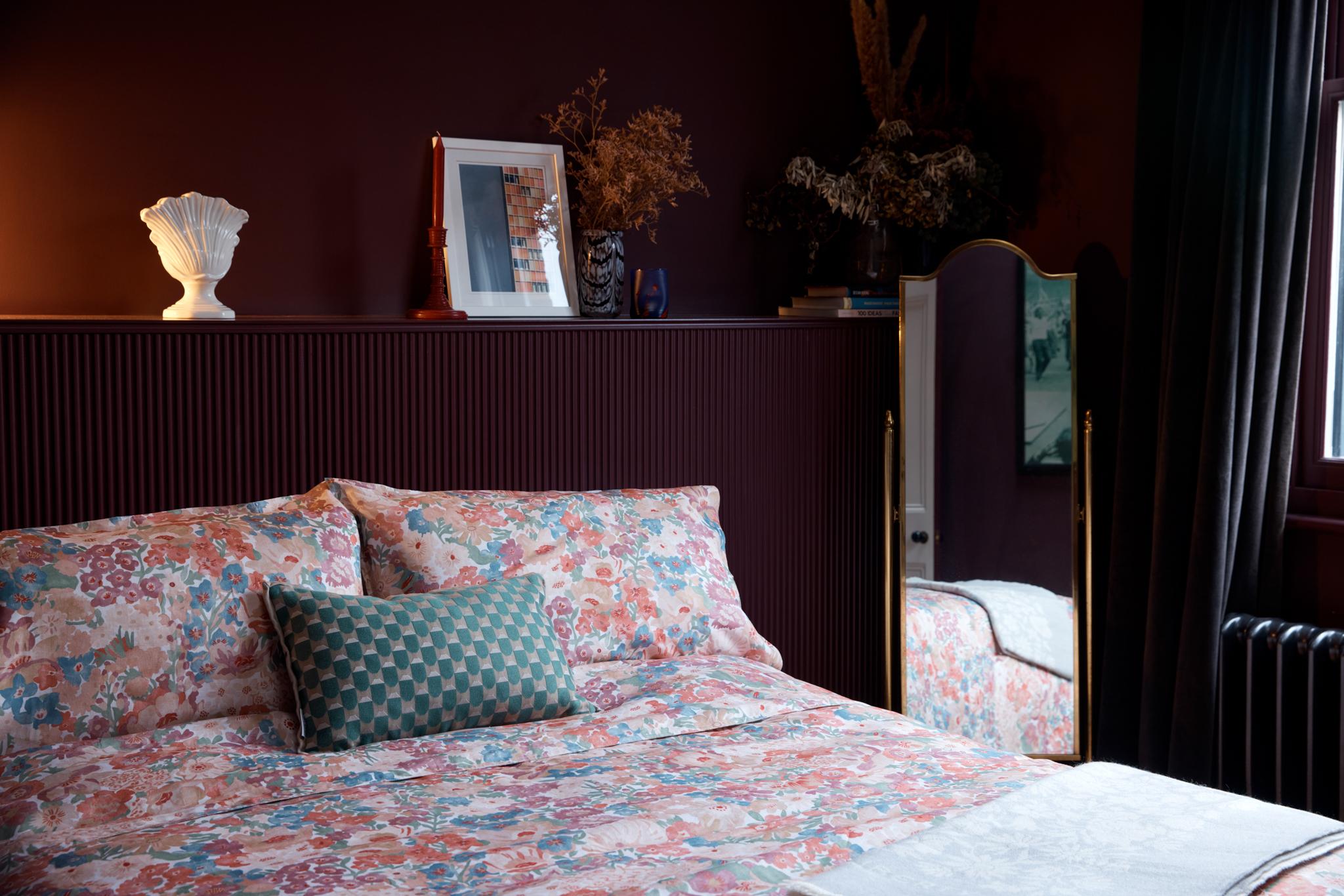 Liberty Watercolour Thorpe Linen Double Duvet Cover Set