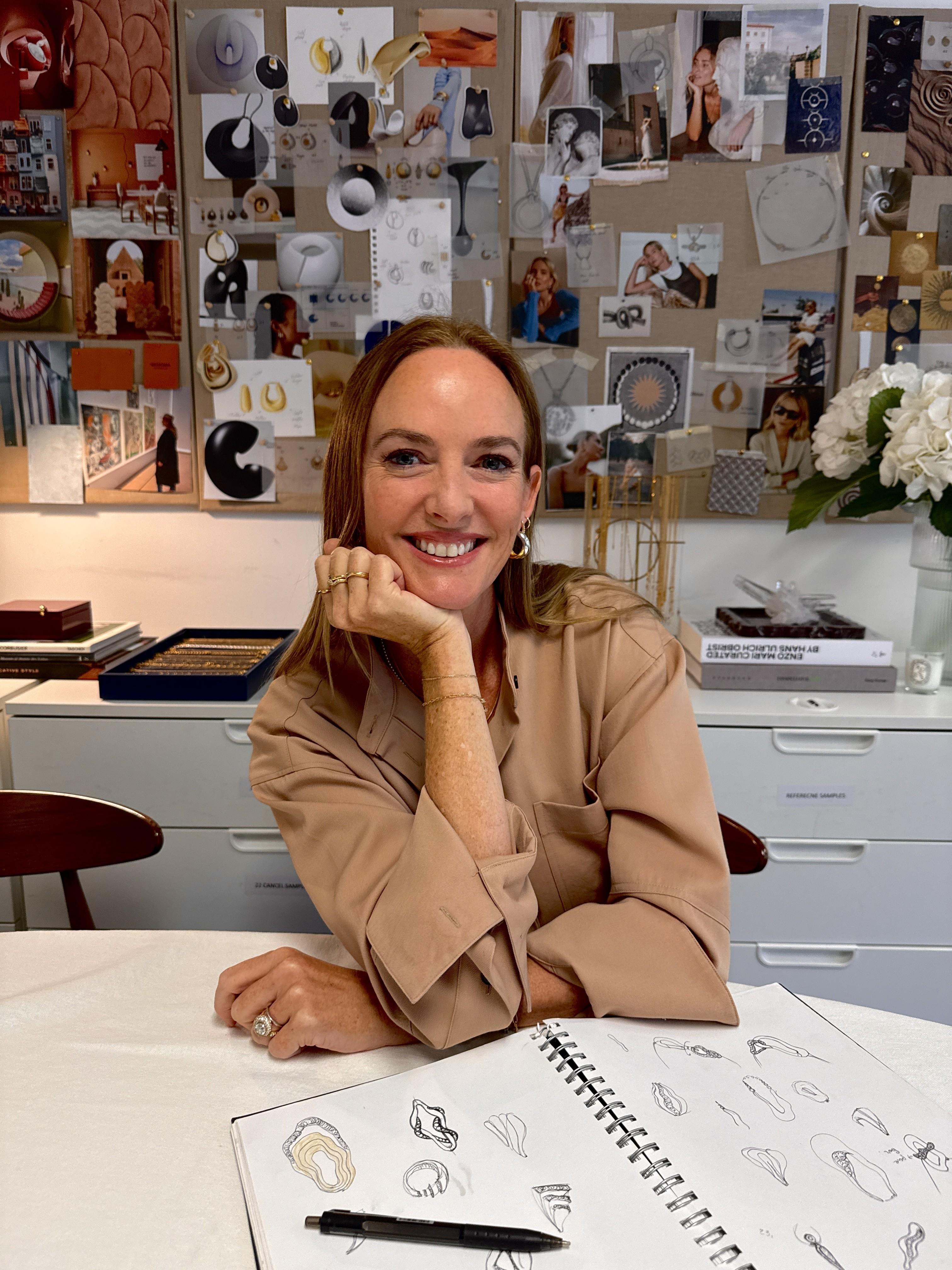 Founder of Missoma, Marisa Horden, in her London studio