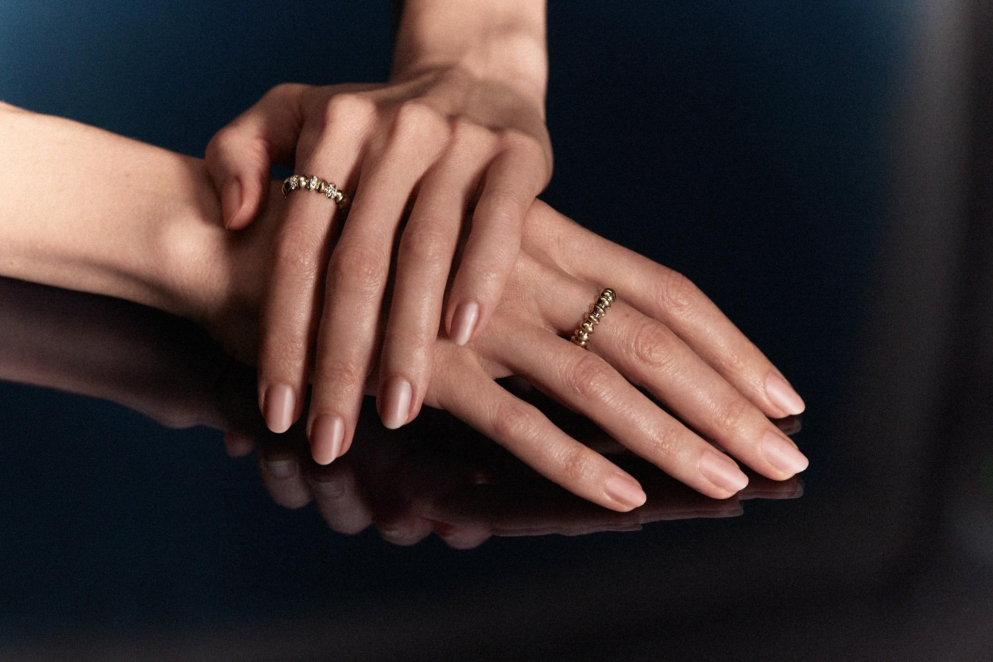 Liberty 9ct Gold Pebble Pavé Diamond Hoop Earrings, £1,150