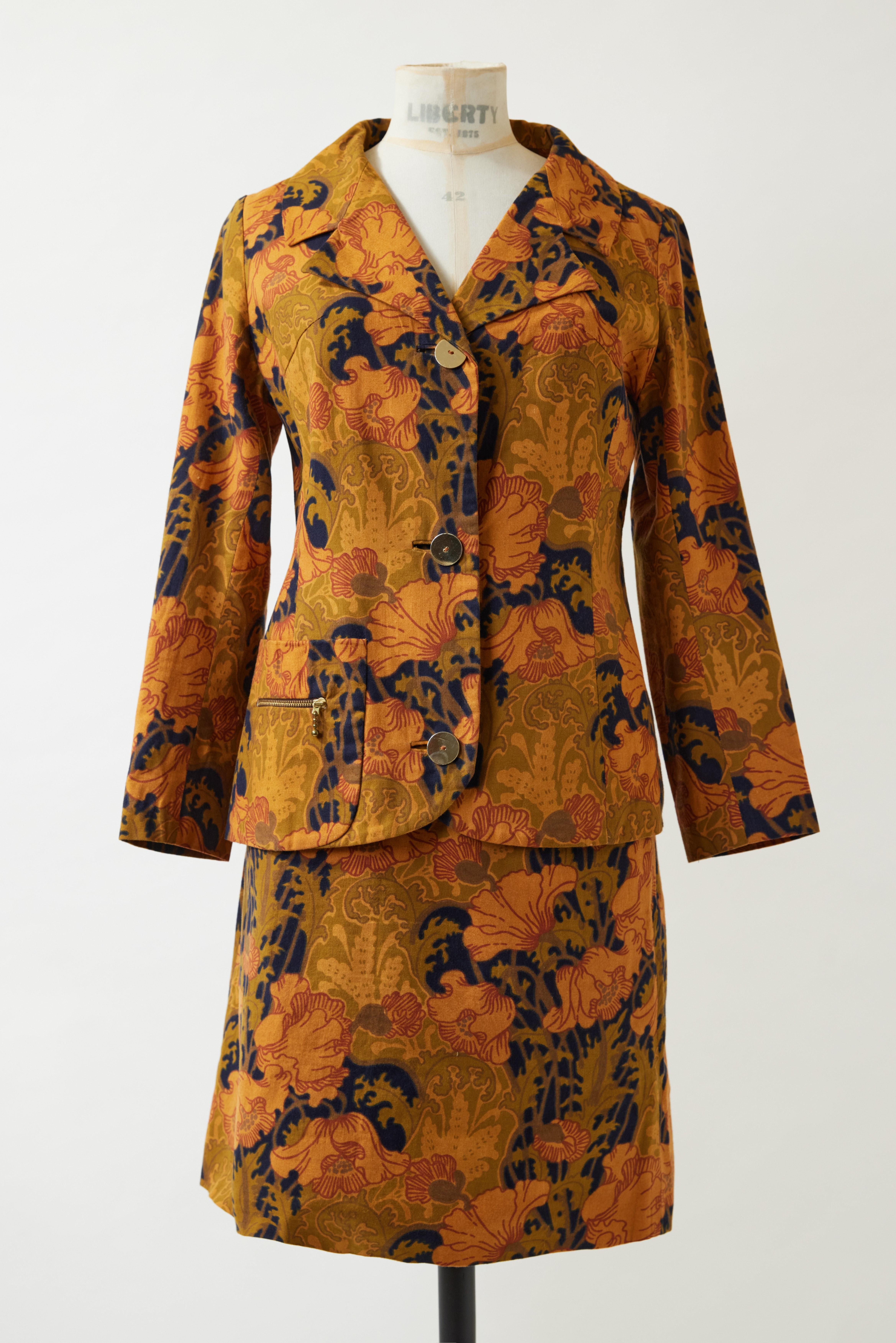 A Liberty print suit by designer Mary Quant 