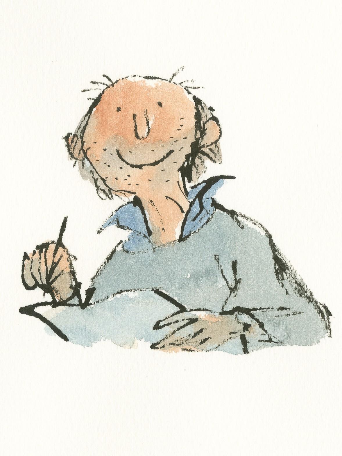 Quentin Blake self-portrait