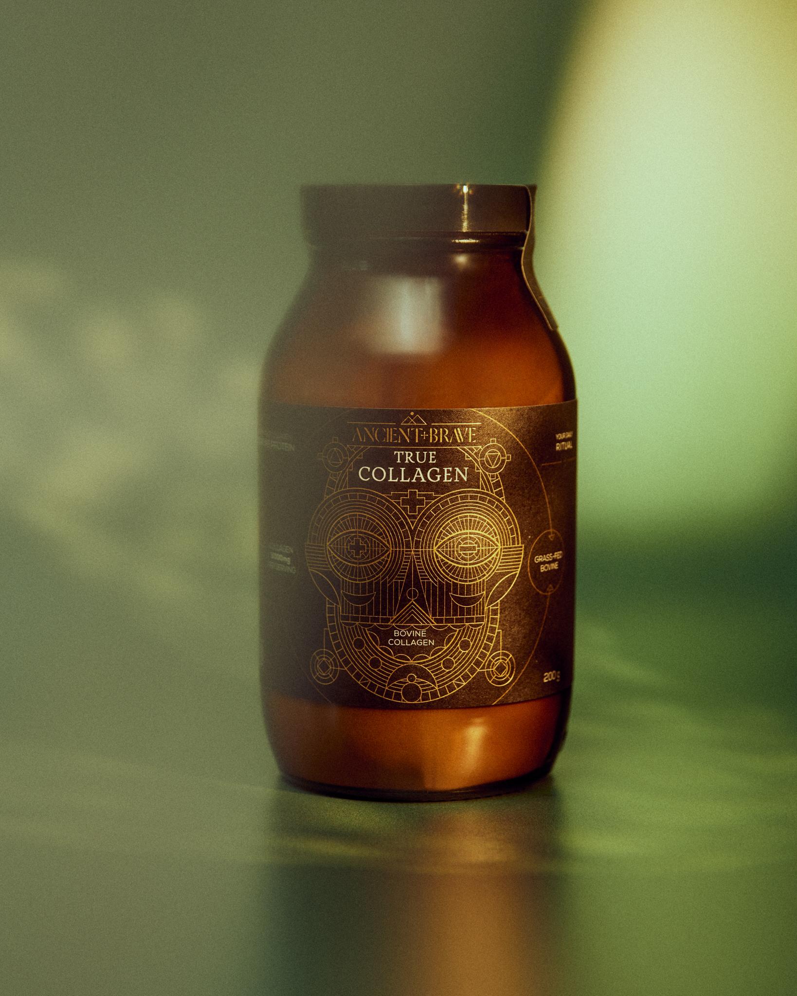 A bottle of collagen