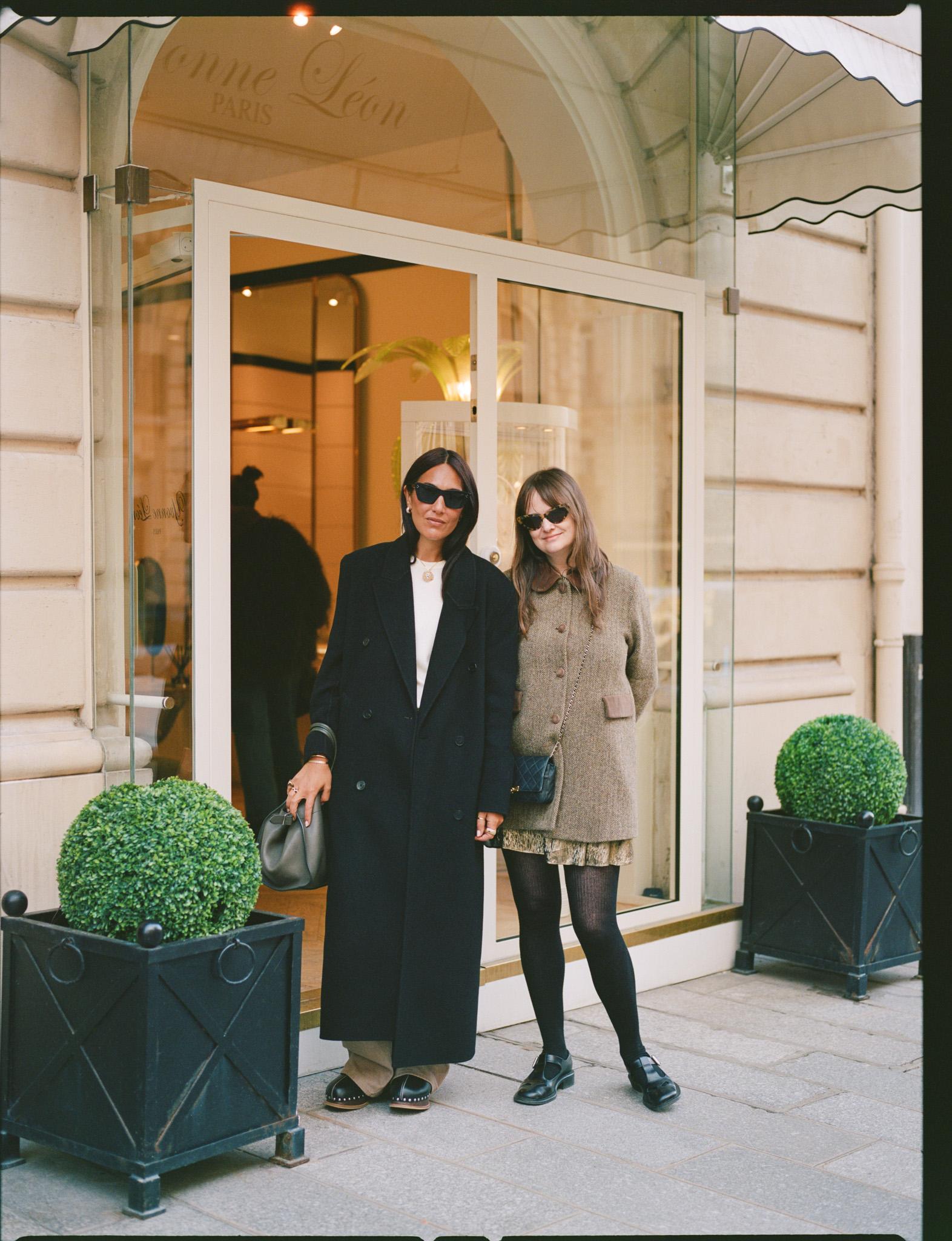 Stylist and editor, Leith Clark with jewellery designer, Yvonne Léon