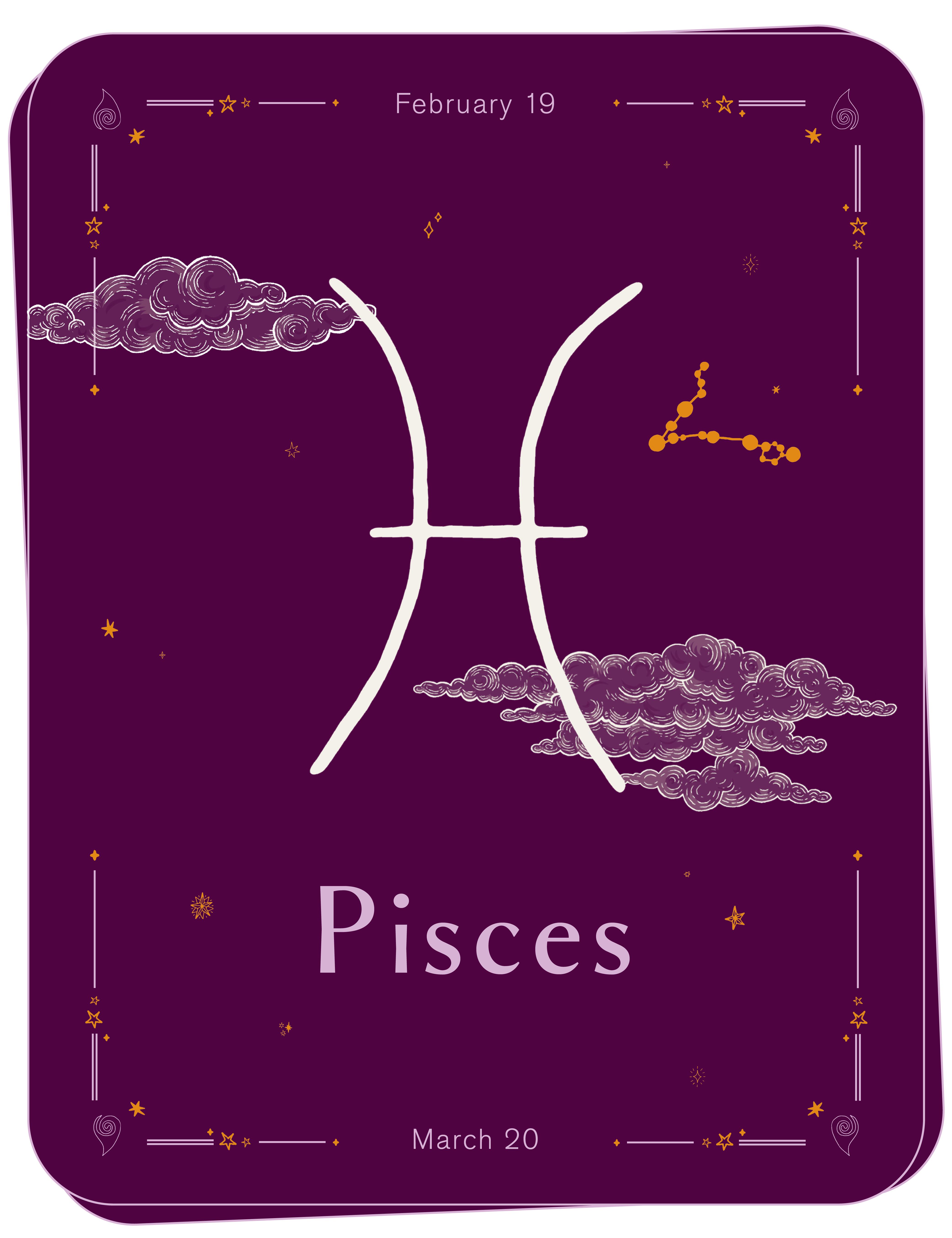 liberty celestial scarf animation for Pisces