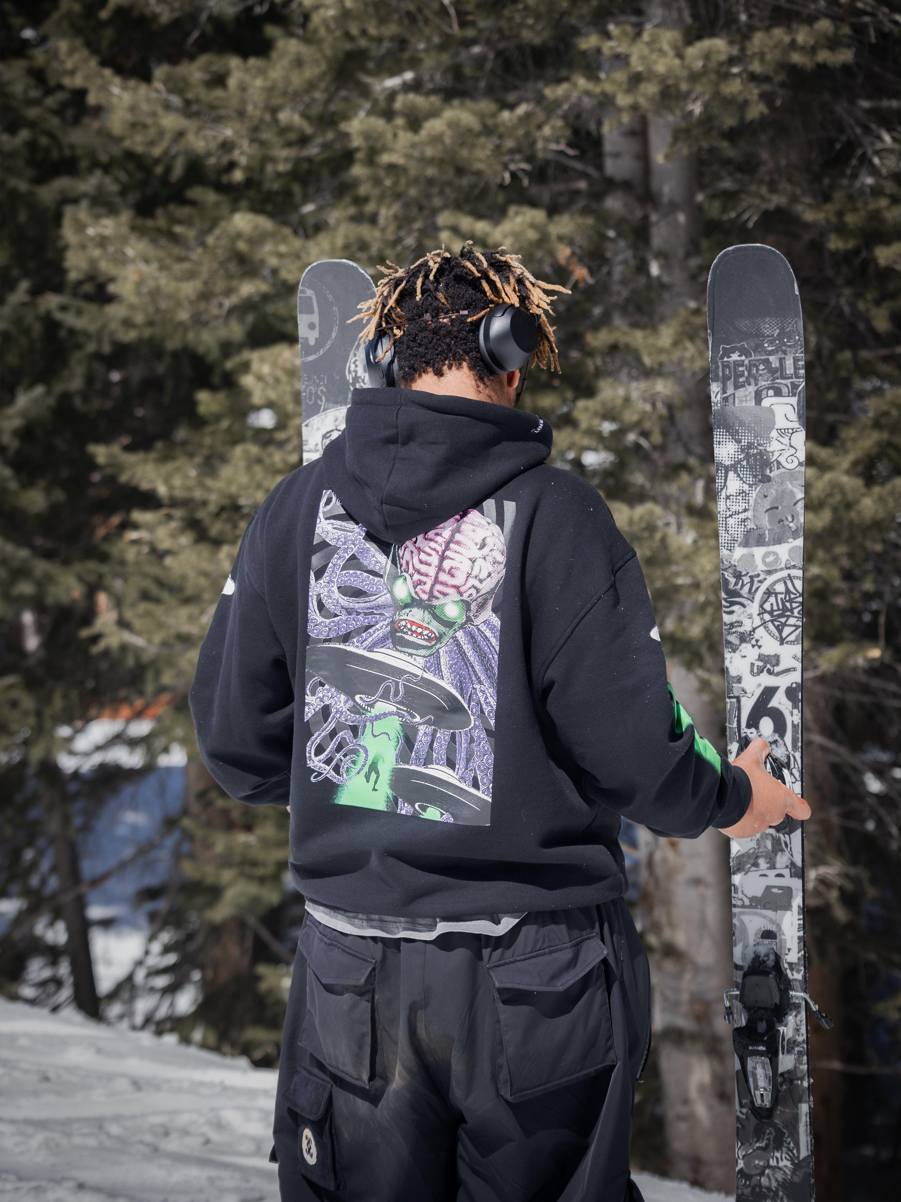 LINE Ski Destroy Hoodie 2025 LINE Skis, Ski Poles, Clothing