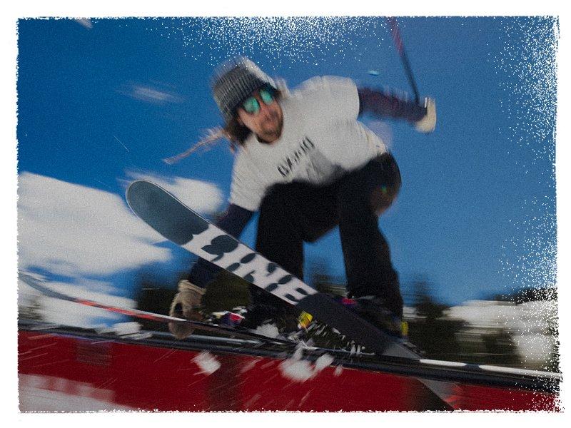 LINE Skis, Ski Poles, & Clothing | Skiing the wrong way