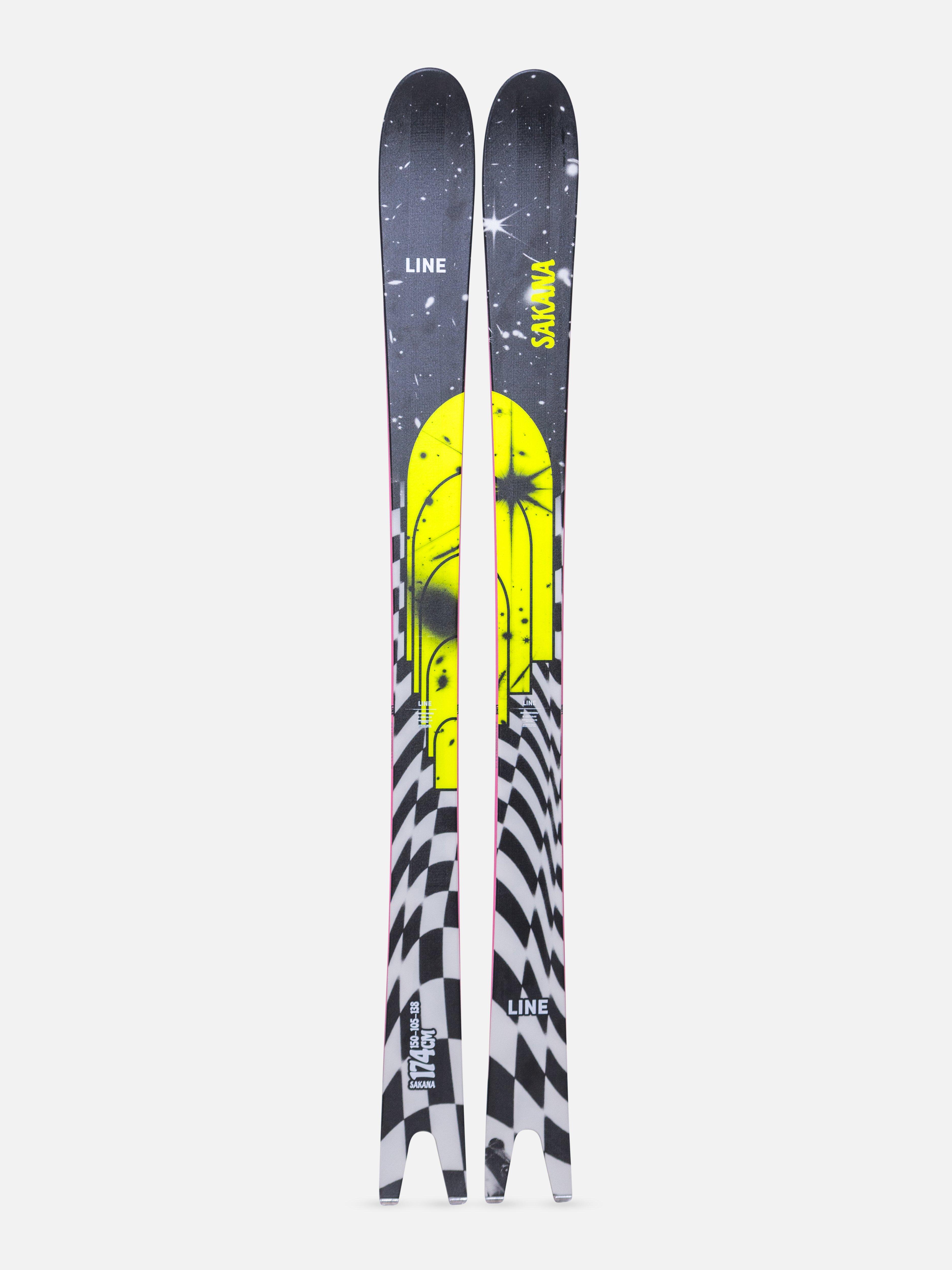 スキー LINE SAKANA 166cm + SHIFT MNC10 + POMOCA LINE Sakana Skis 2026 | LINE Skis, Ski Poles, & Clothing