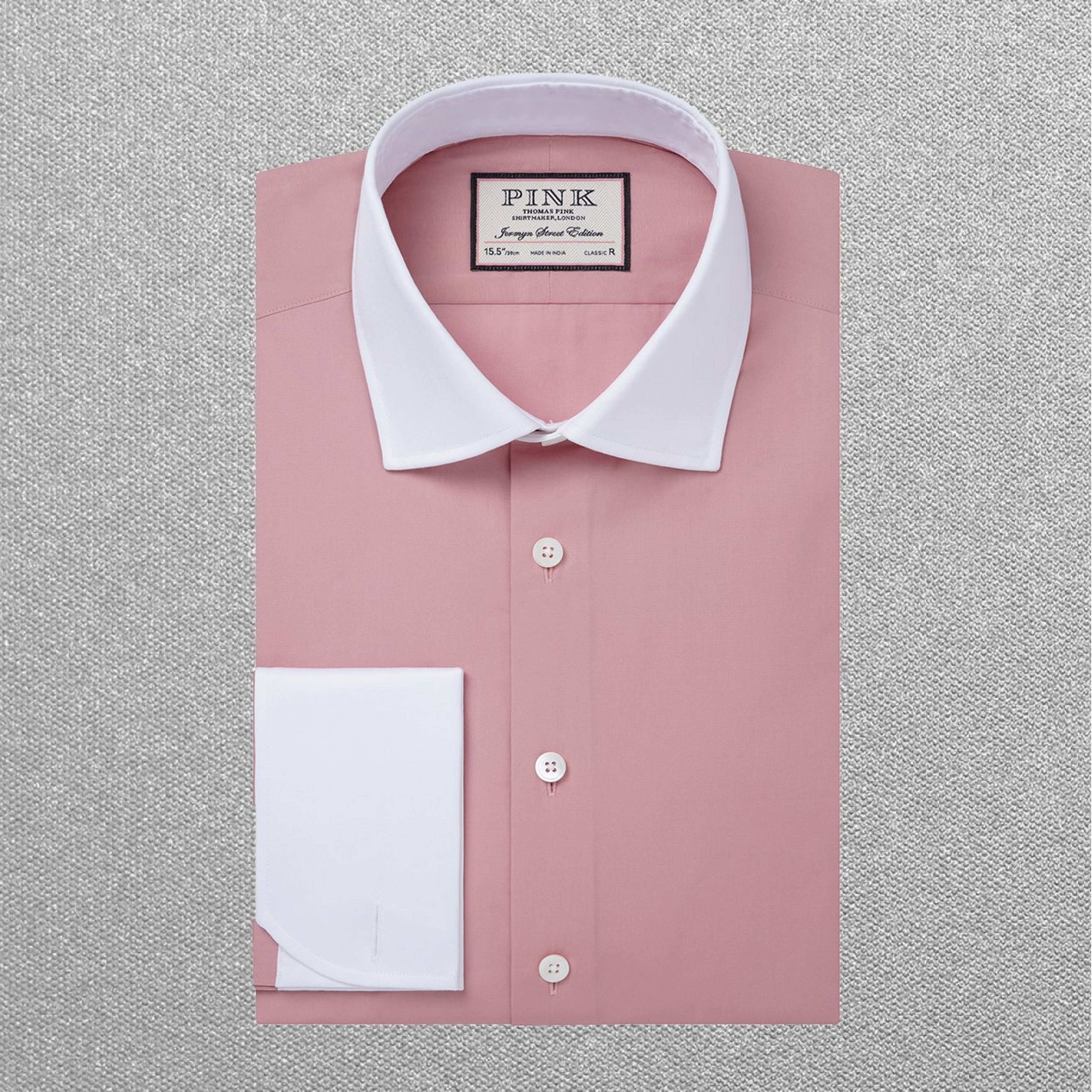 Pale Pink Classic Fit Formal Solid Colour Shirt