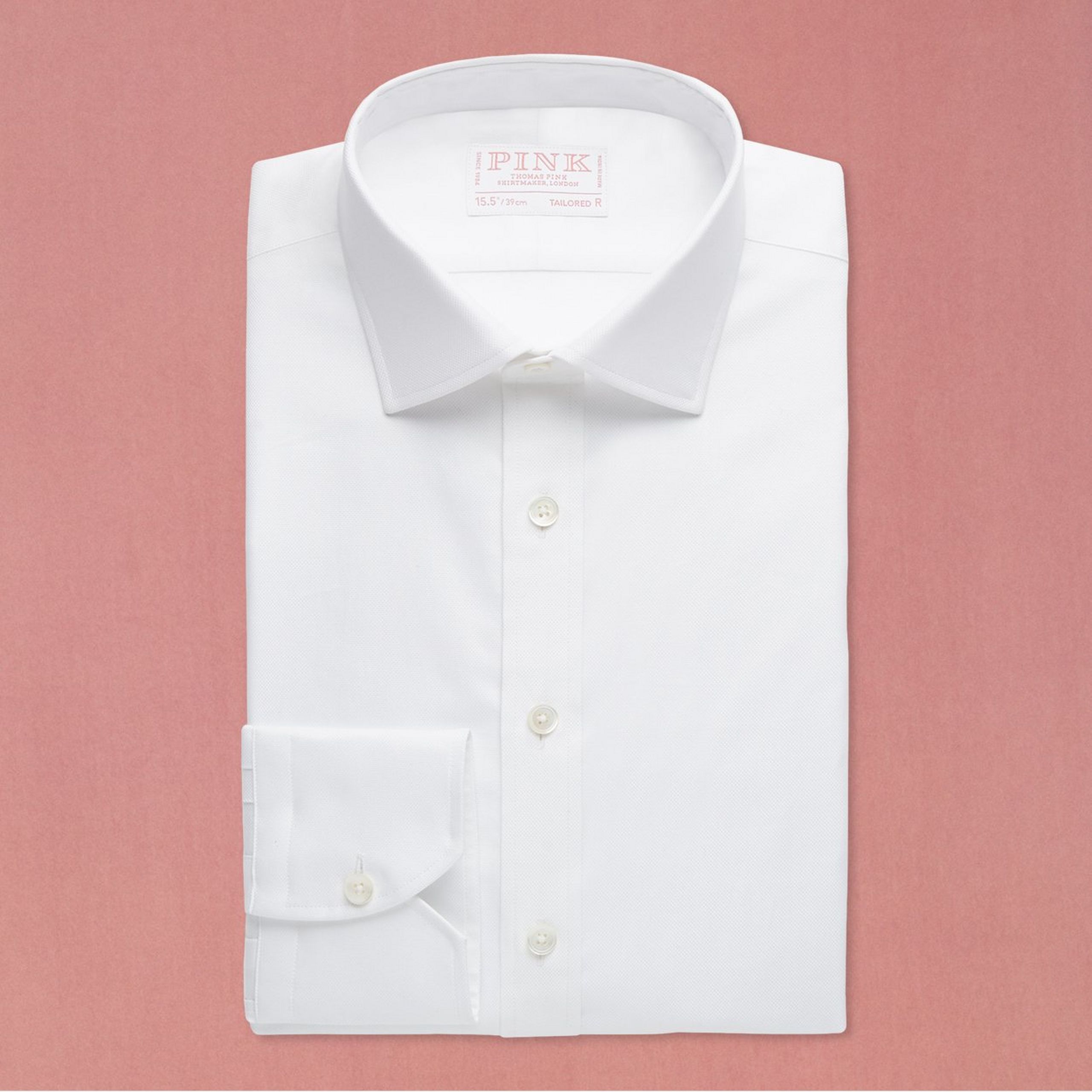 White Tailored Fit Formal Royal Oxford Shirt