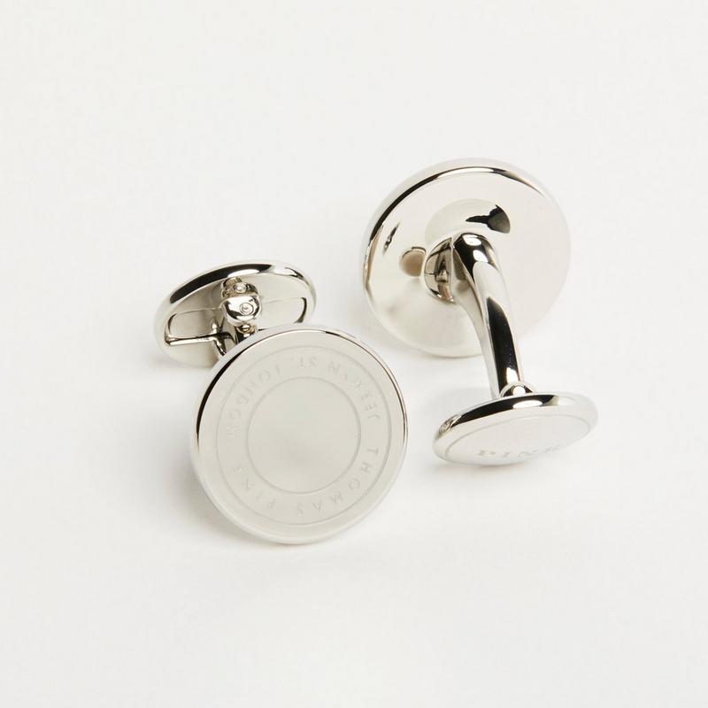 Silver Anodized Jermyn St Cufflinks