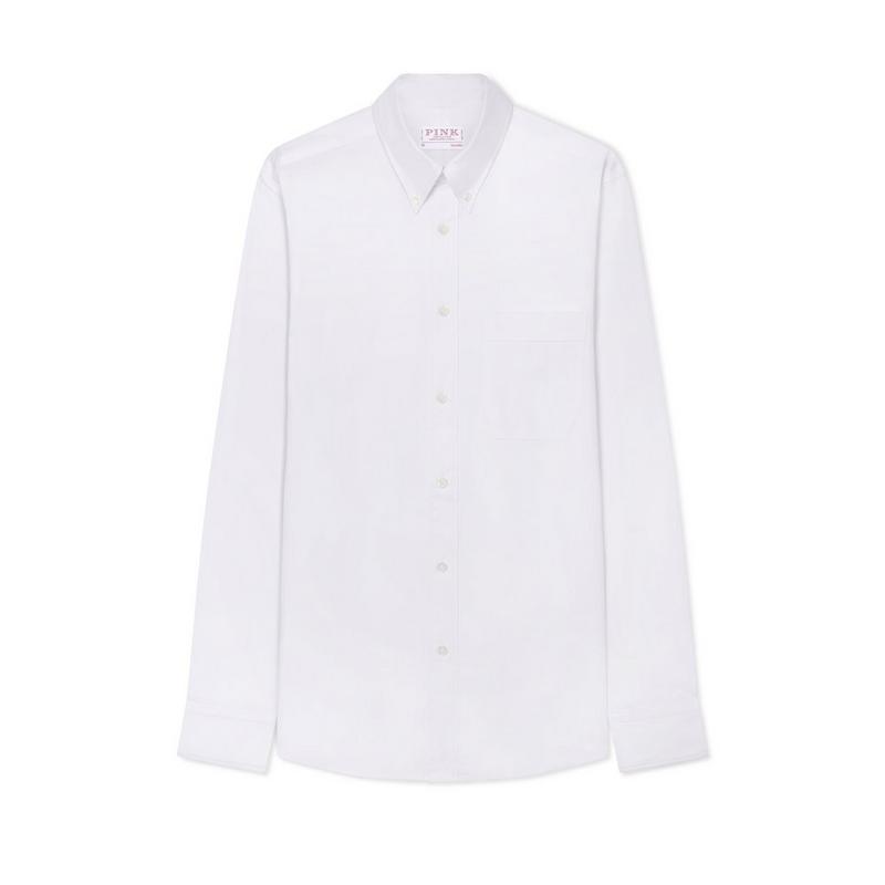 White Tailored Fit Smart Casual Weekend Oxford Shirt