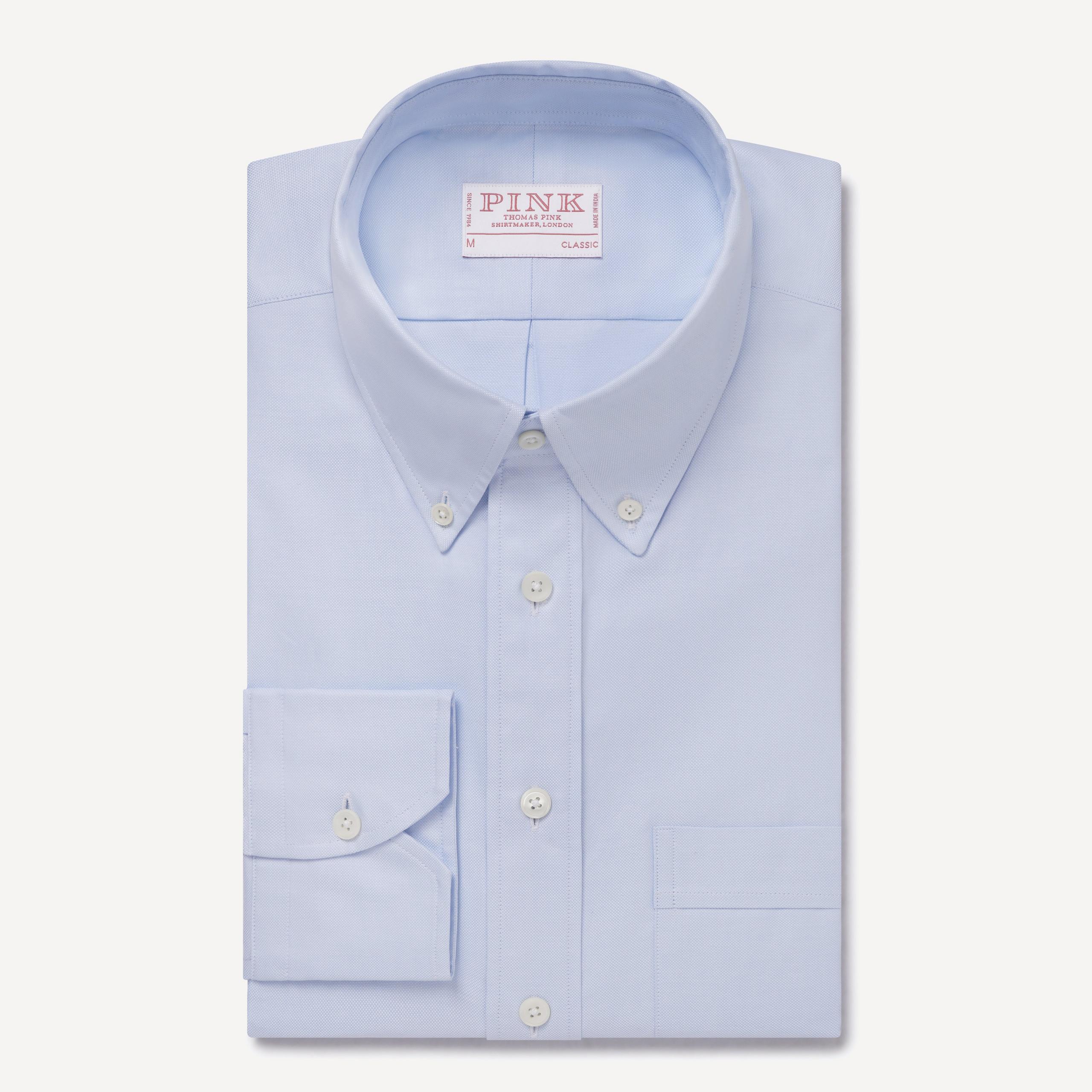Pale Blue Classic Fit Smart Casual Weekend Oxford Shirt