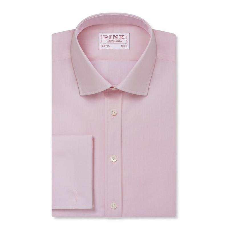 Pale Pink Slim Fit Formal Ramses Poplin Shirt