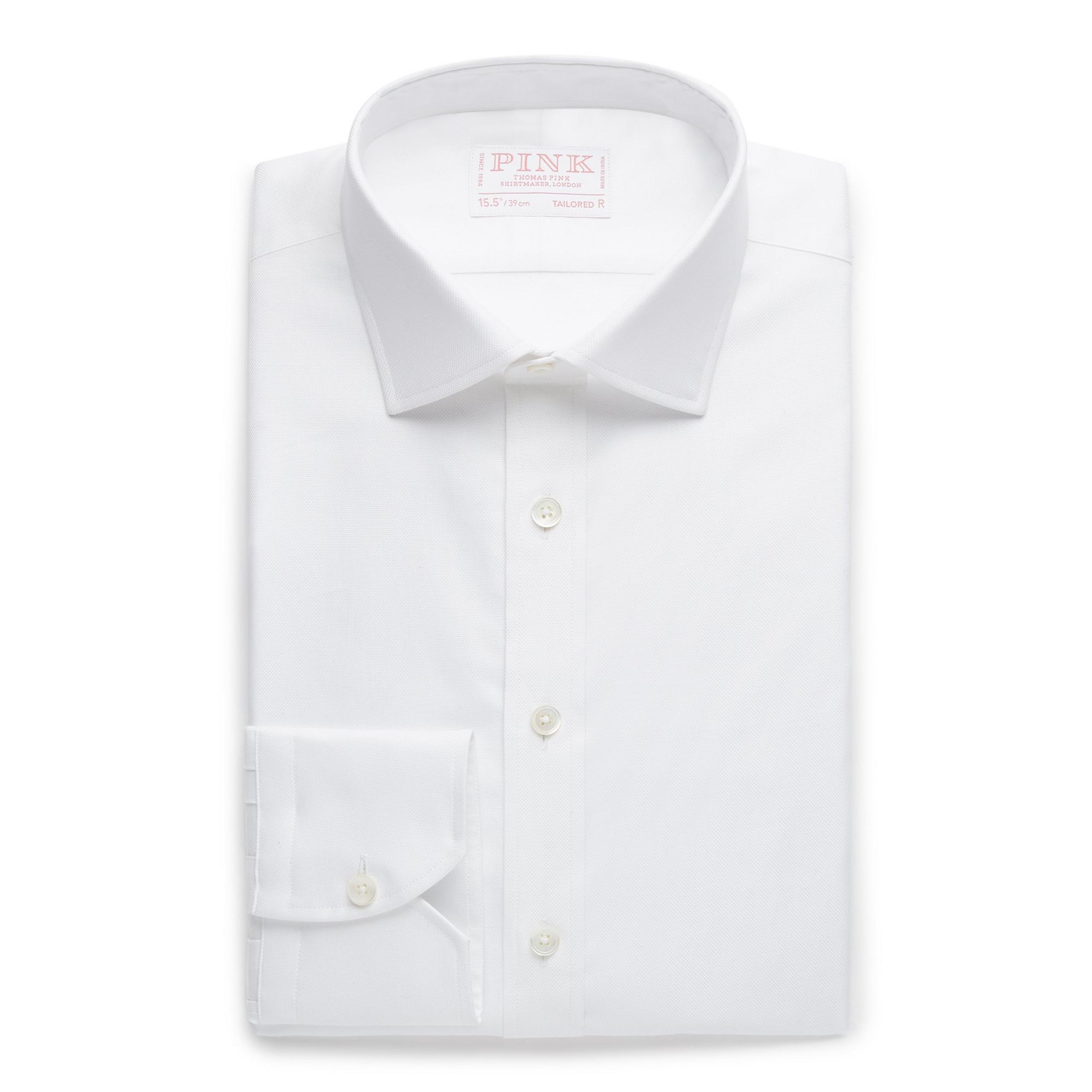 White Tailored Fit Formal Royal Oxford Shirt