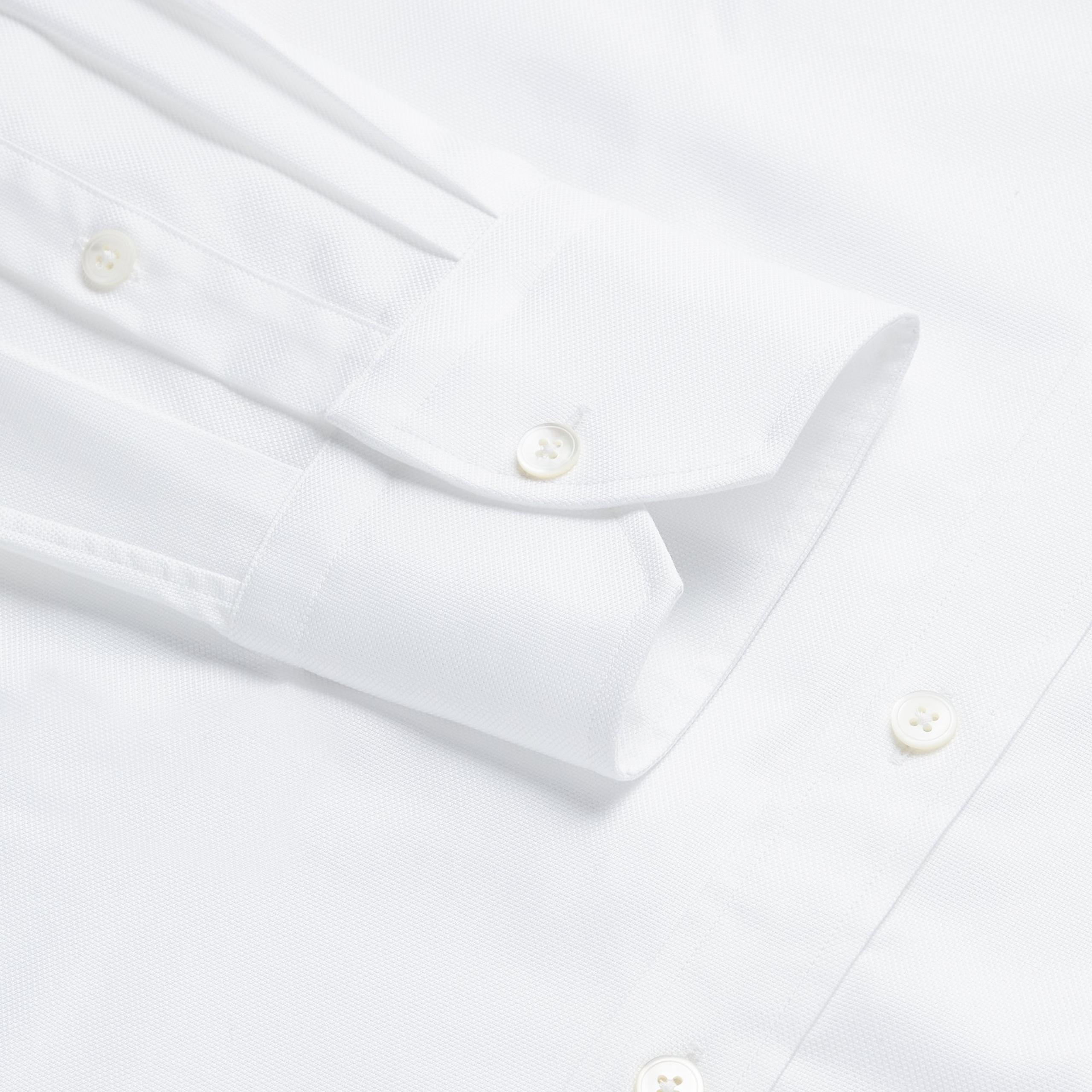 White Tailored Fit Royal Oxford Dress Shirt