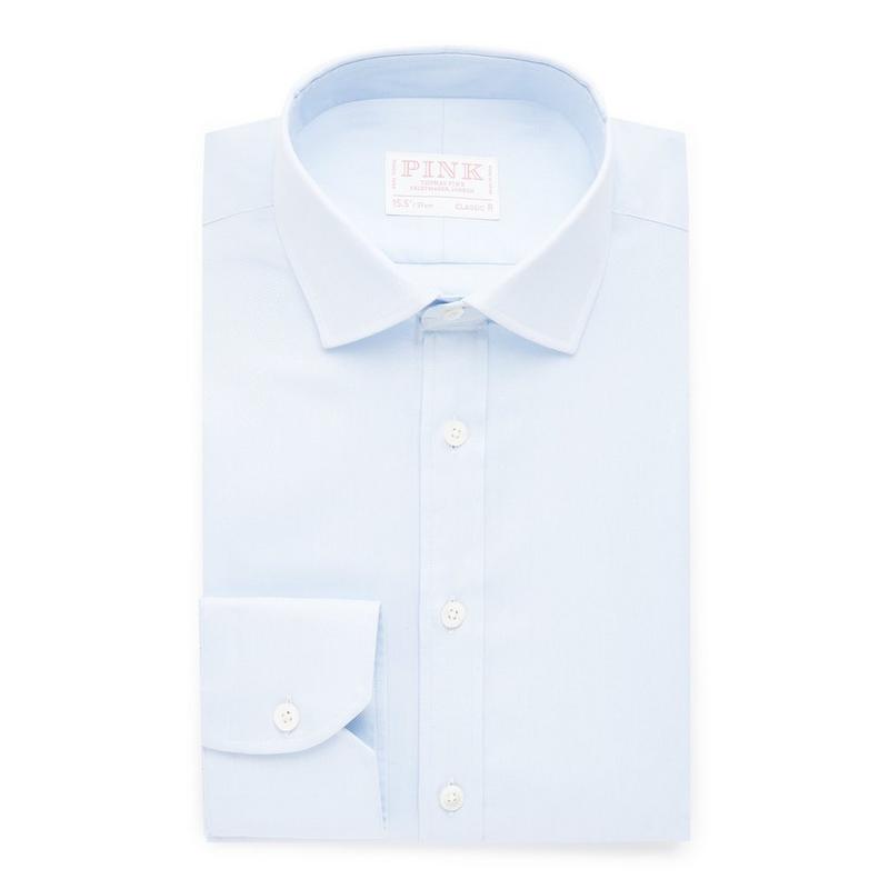 Pale Blue Classic Fit Formal Royal Oxford Shirt