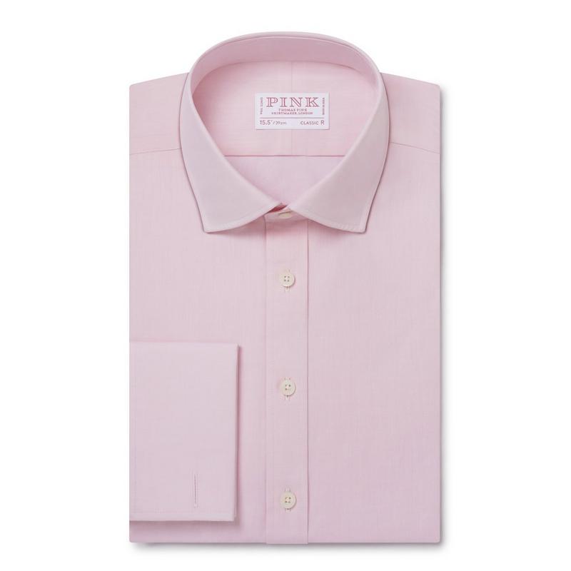 Pale Pink Classic Fit Formal Ramses Poplin Shirt