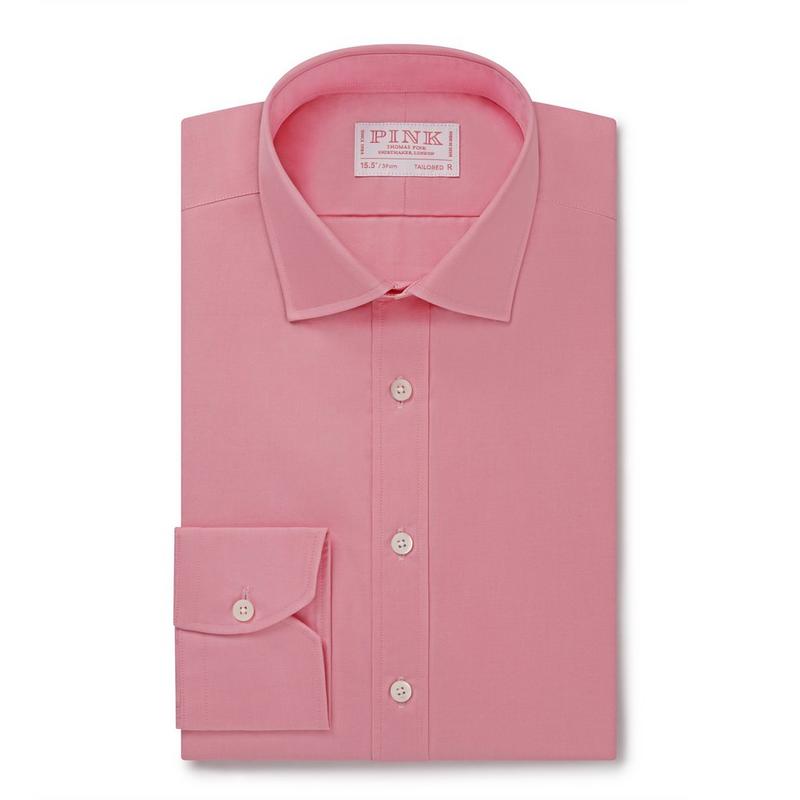 Pale Pink Tailored Fit Ramses Poplin Dress Shirt