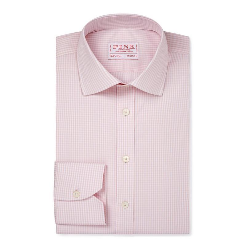 Thomas pink slim fit hot sale shirt