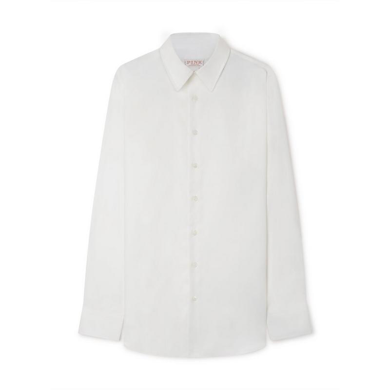 White Women's Tailored Journey Cotton Twill Shirt
