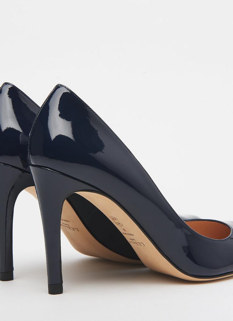 Stila Navy Patent Leather Courts Shoes L.K.Bennett