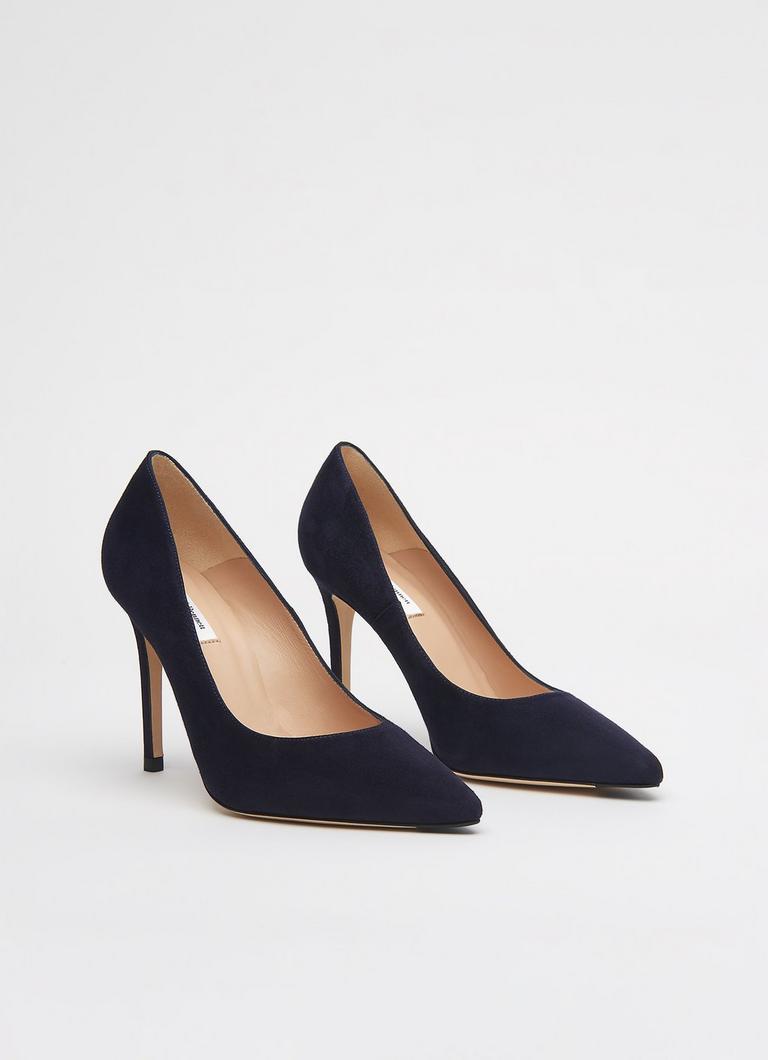 Navy shop pointed heels