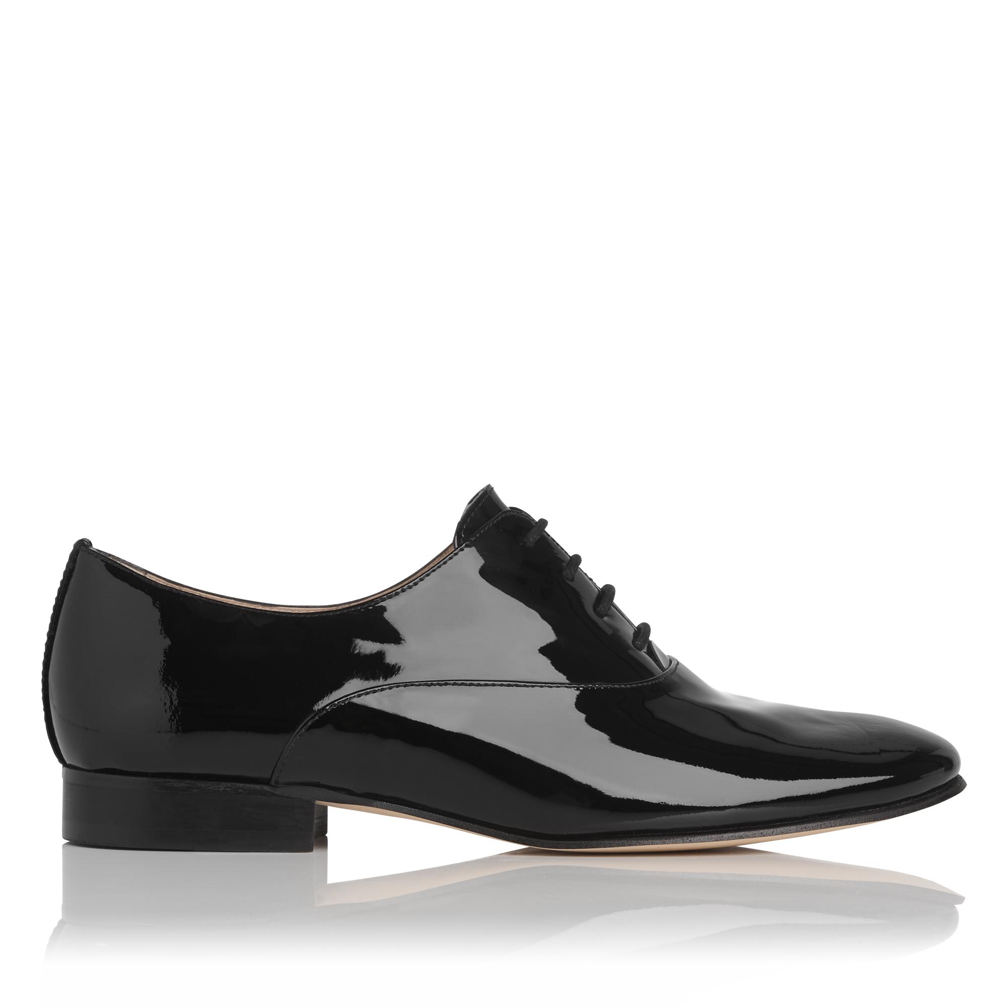 Isabelle Black Patent Leather Brogues 