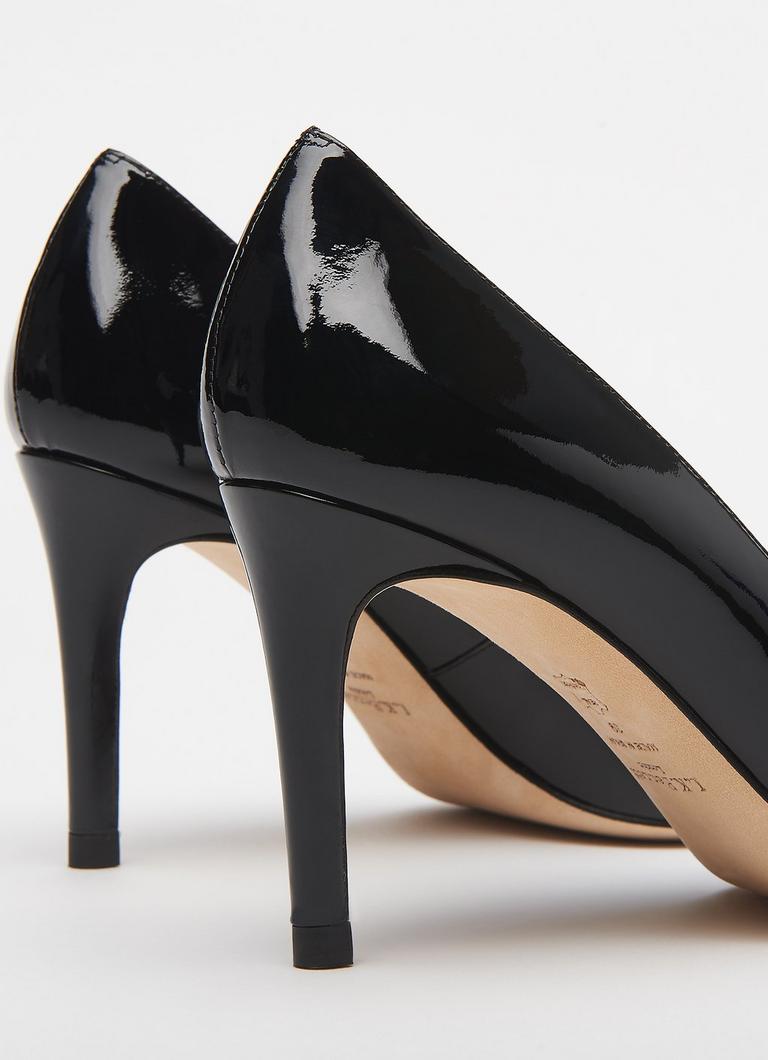 Lk bennett black patent shoes hotsell