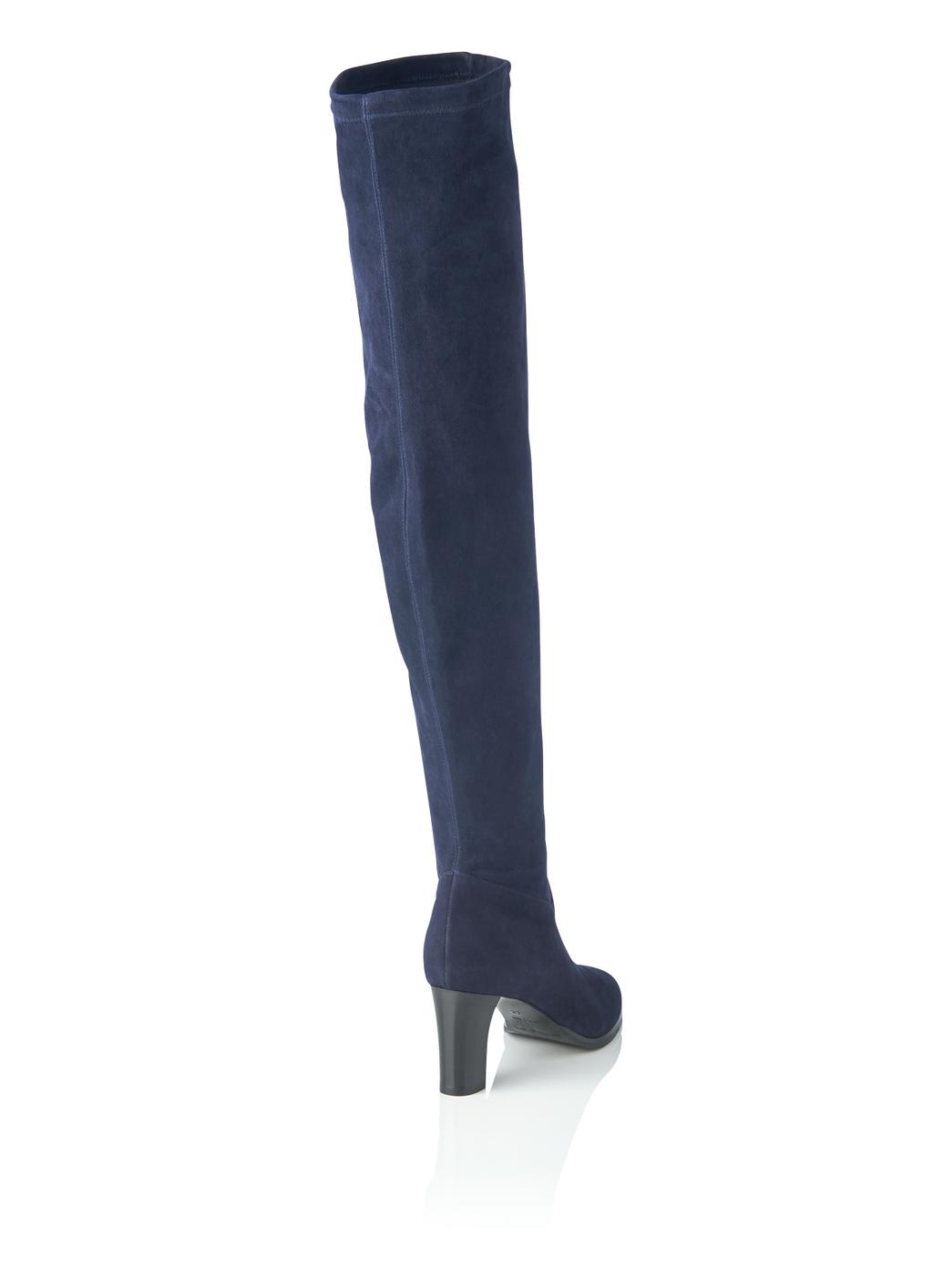 Womens Shoes Boots Over-the-knee boots LK Bennett Kaori Navy in Blue 