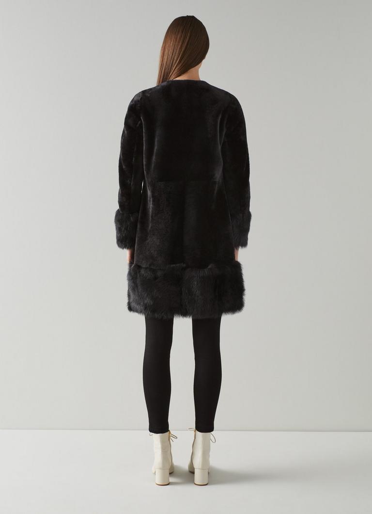 Lk bennett sales shearling coat