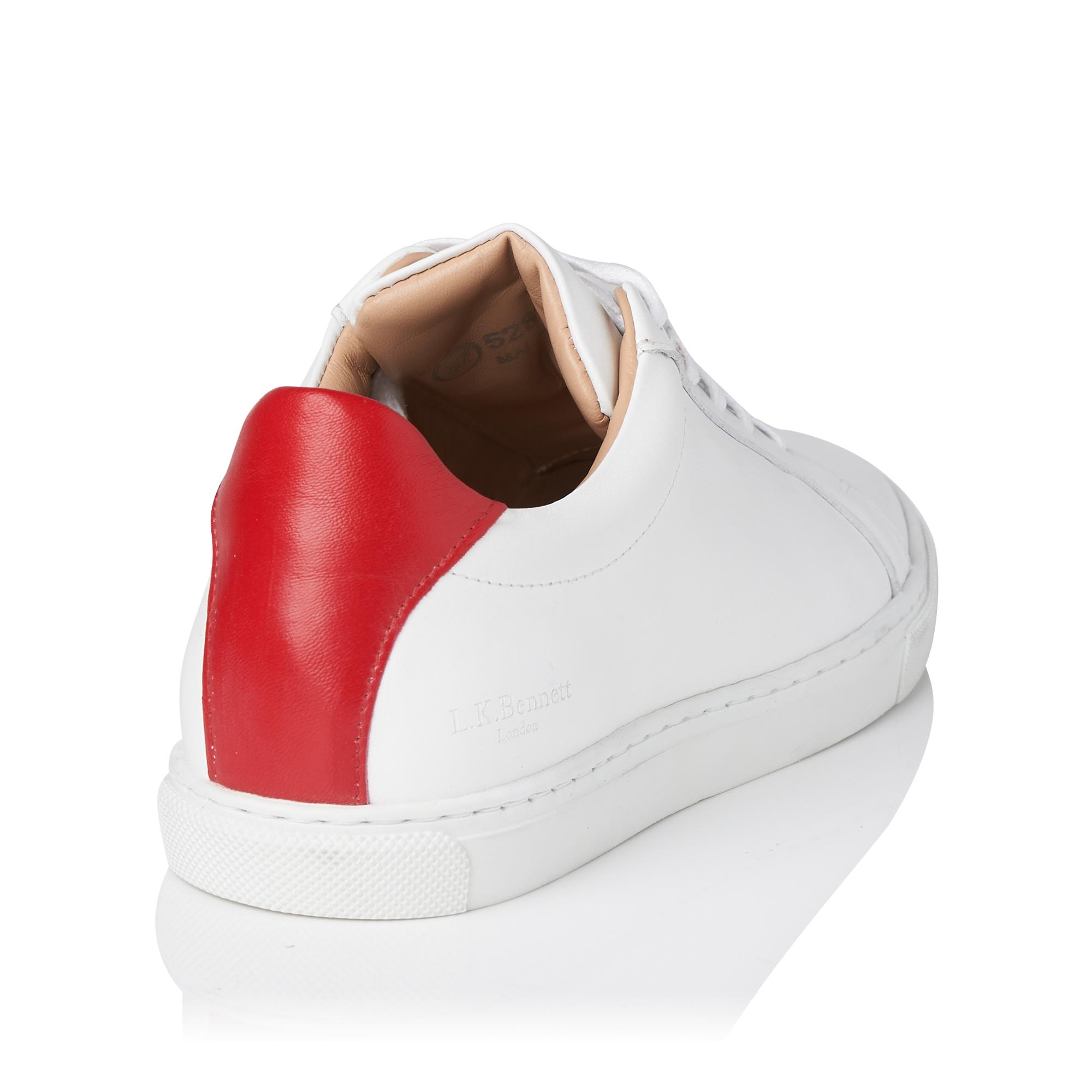 Jack White Leather Lace Up Trainers trainers LK Bennett