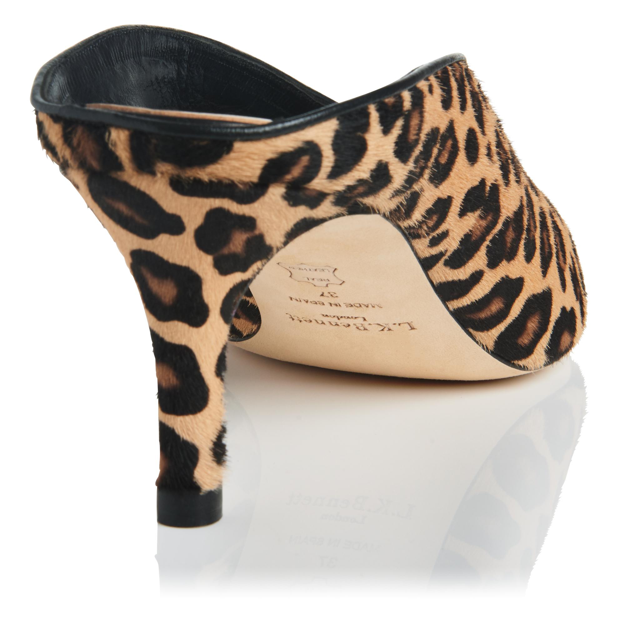 leopard print mules