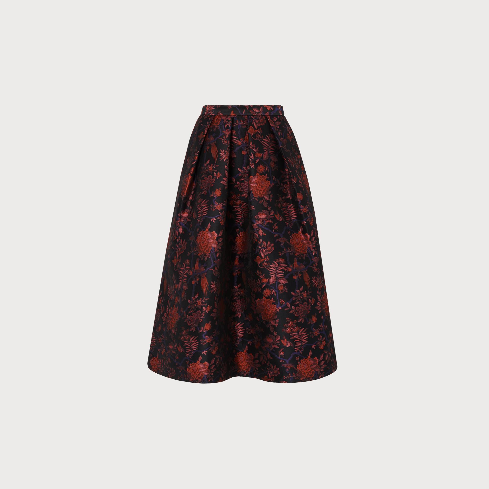 lk bennett floral skirt