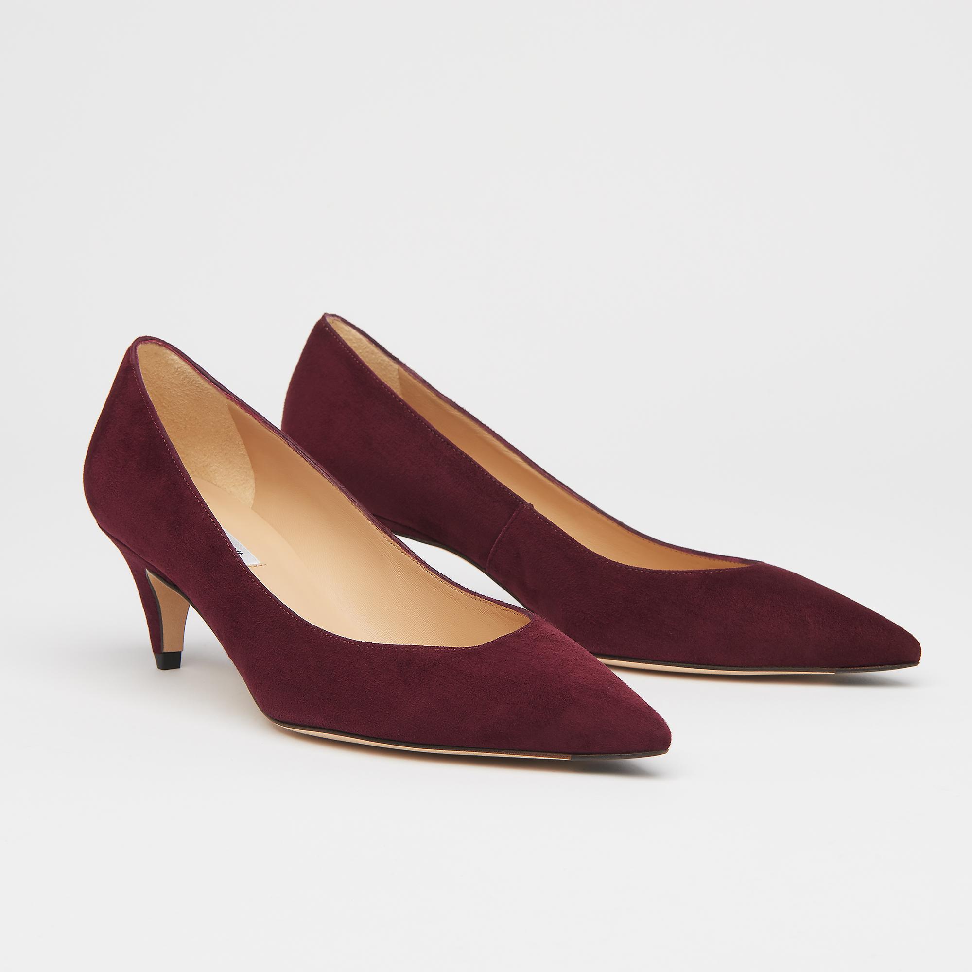 princess polly baby blue dress Quinta | Burgundy Velvet Low Heels with Pearls 6 US | 36 EU | 3.5 UK / 3.15 inch